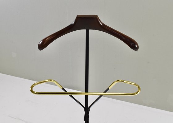 Italian Folding Valet Stand in Brass, 1950s-TE-1750667