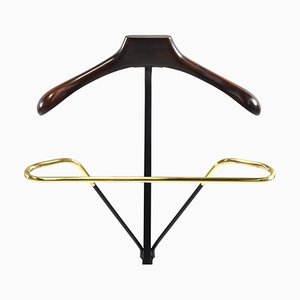 Italian Folding Valet Stand in Brass, 1950s-TE-1750667