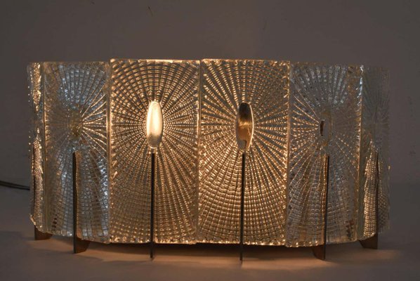 Italian Frost Glass Wall Lamp by Rupert Nikoll, 1950-SPD-1131436