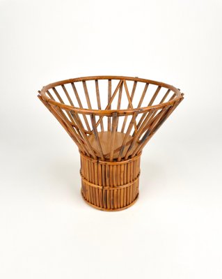 Italian Fruit Bowl Centerpiece in Bamboo and Rattan, 1960s-LYQ-1317498