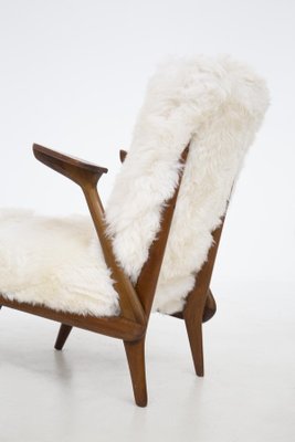 Italian Fur Armchairs by Giuseppe Scapinelli, Set of 2-RCE-1099594