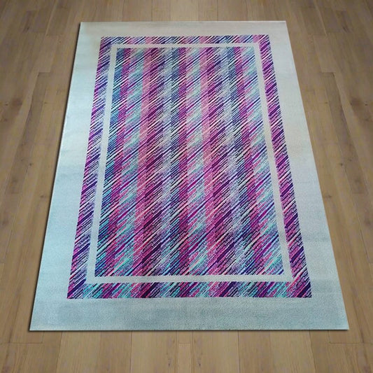 Italian Geometric Wool Rug by Missoni for T& J Vestor, 1980s