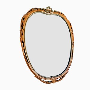 Italian Gilded Wood Mirror, 1950s-RAQ-565136