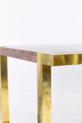 Italian Gilt Brass and Pink Granite Dining Table by Cittone Oggi ou Nucci Valsecchi, 1970s-CEJ-567139