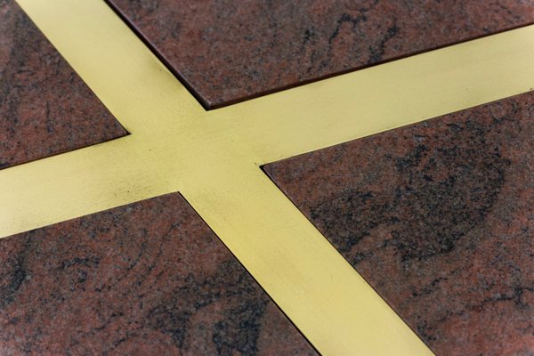 Italian Gilt Brass and Pink Granite Dining Table by Cittone Oggi ou Nucci Valsecchi, 1970s-CEJ-567139