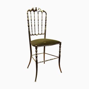 Italian Gilt Brass Chiavari Chair, 1970s-EUP-1419043