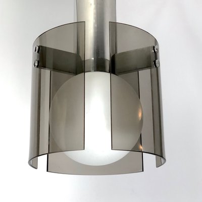 Italian Glass and Chrome Chandelier from Veca-OT-994551