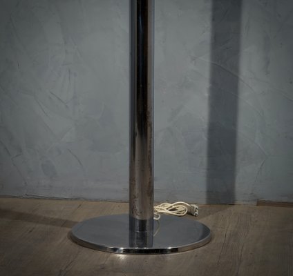 Italian Glass and Chrome Floor Lamp by Pia Guidetti Crippa for Luci, 1970s-UH-1098397