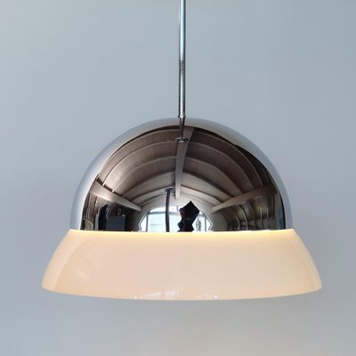 Italian Glass and Chrome Pendant Lamp by Vico Magistretti for Artemide-VNE-966052