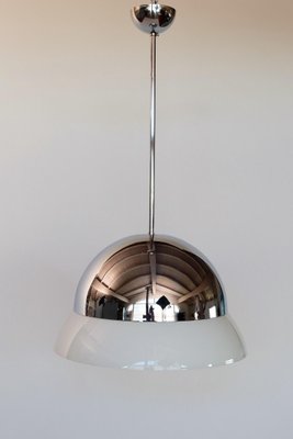 Italian Glass and Chrome Pendant Lamp by Vico Magistretti for Artemide-VNE-966052