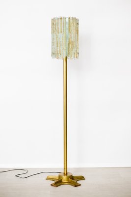 Italian Glass and Iron Floor Lamp, 1960s-NZV-1361929