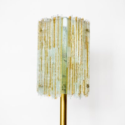 Italian Glass and Iron Floor Lamp, 1960s-NZV-1361929