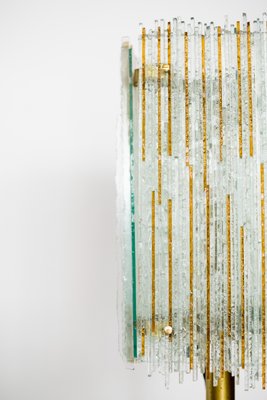 Italian Glass and Iron Floor Lamp, 1960s-NZV-1361929