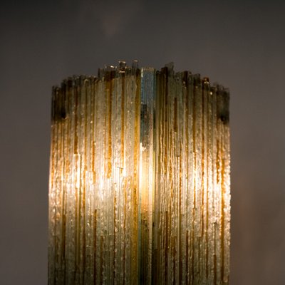 Italian Glass and Iron Floor Lamp, 1960s-NZV-1361929