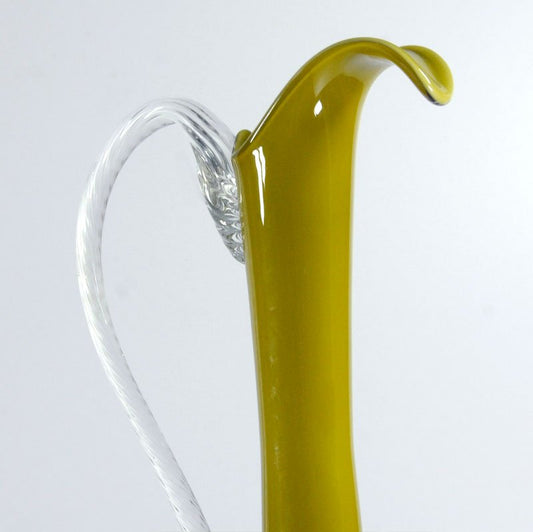 Italian Glass Carafe from Empoli, 1970s