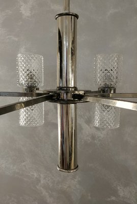 Italian Glass Ceiling Lamp, 1960s-ZST-630407