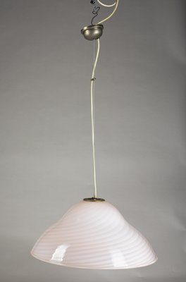 Italian Glass Chandelier in Striped Pink from DV Home Collection, 2000s-RAQ-861917