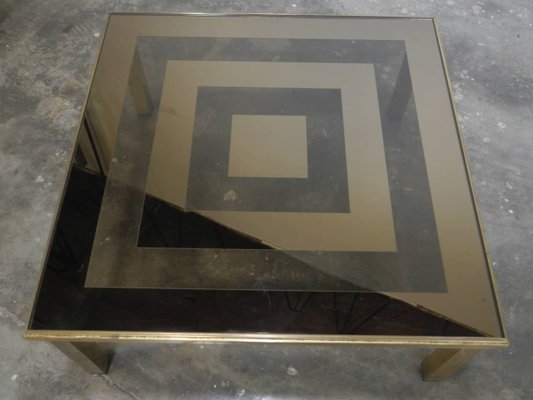 Italian Glass Coffee Table, 1960s-WWQ-699068