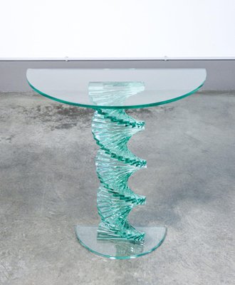 Italian Glass Console, 1970s-OJE-1754165