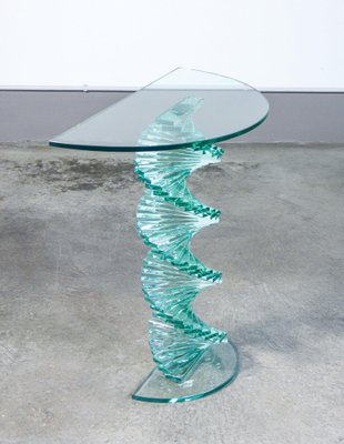 Italian Glass Console, 1970s-OJE-1754165