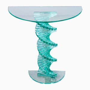 Italian Glass Console, 1970s-OJE-1754165