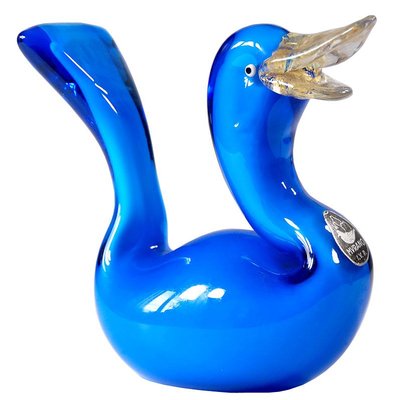 Italian Glass Duck from Mazzega, 1970s-GIW-742009