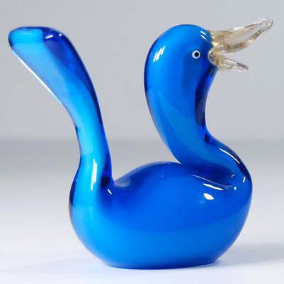 Italian Glass Duck from Mazzega, 1970s-GIW-742009