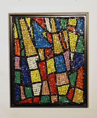 Italian Glass Mosaic Wall Panel, 1960s-HS-912431