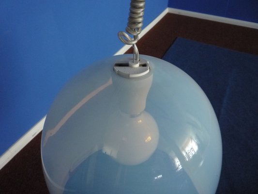 Italian Glass Pendant Lamp by Noti Massari for Leucos, 1960s-UG-1180906