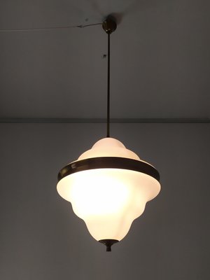 Italian Glass Pendant Light from Arredoluce, 1950s-EI-2023679