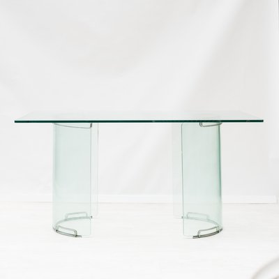 Italian Glass Table from Zanotta, 1970s-NZV-2027560