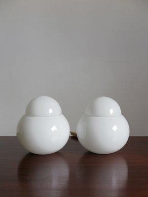 Italian Glass Table Lamps by Sergio Asti for Candle, 1960s, Set of 2-CC-882661