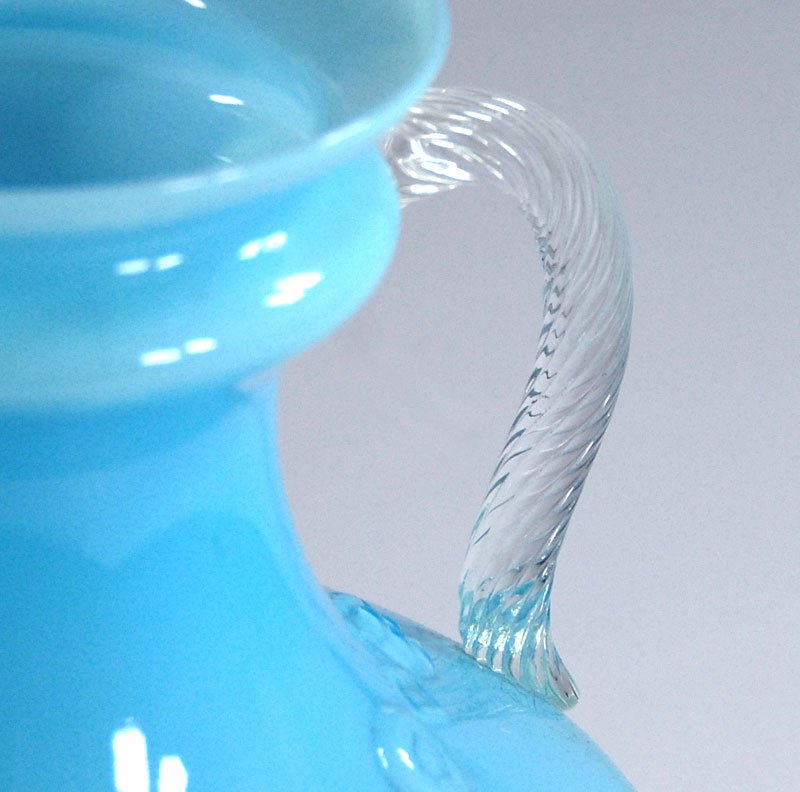 Italian Glass Vase from Empoli, 1950s