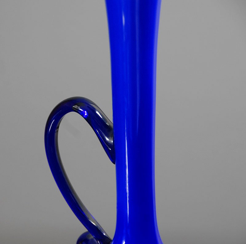 Italian Glass Vase from Empoli, 1950s