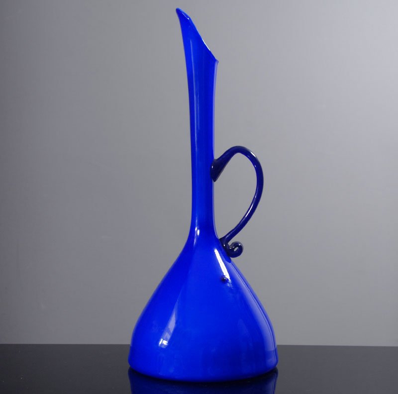 Italian Glass Vase from Empoli, 1950s