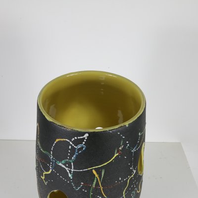 Italian Glazed Ceramic Vase by Lina Poggi Assolini, 1960s-SXX-1113330