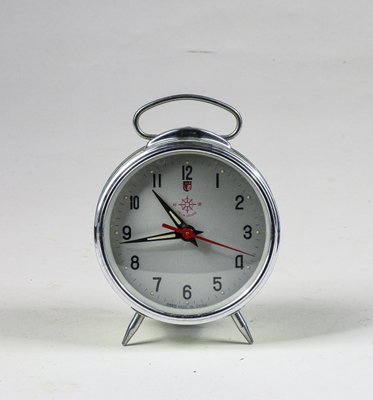 Italian Glazed Metal Alarm Clock from Helm, 1960s-RAQ-1231494