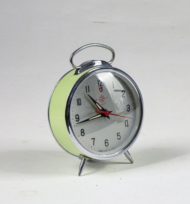 Italian Glazed Metal Alarm Clock from Helm, 1960s-RAQ-1231494