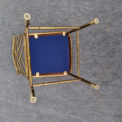 Italian Golden Brass Chair, 1960s-GSF-1098305