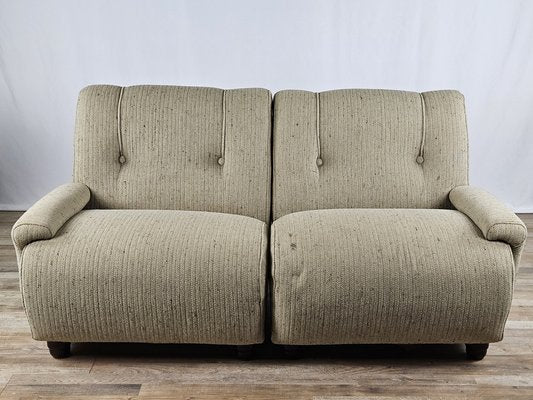 Italian Gray Modular Sofa in Fabric, 1970s, Set of 4-ZUW-1768845