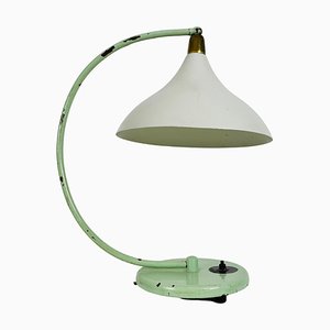 Italian Green Metal Table Lamp, Italy, 1960s-PUK-1398681