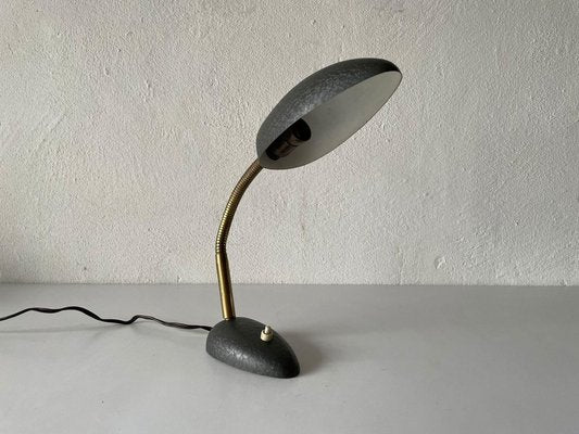 Italian Grey Metal Desk Lamp, 1970s-RDS-1147857