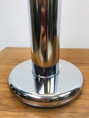 Italian Hand Blown Murano Glass Table Lamp on Chrome Base from Targetti, 1960s-WQJ-731523