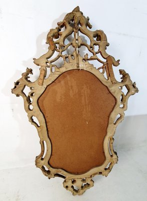 Italian Hand-Carved Gilded Rococo Mirror-FO-1297633