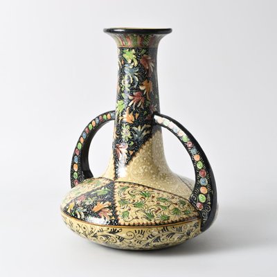 Italian Hand-Painted Pottery Vase from Molaroni, 1950s-IXK-2034034