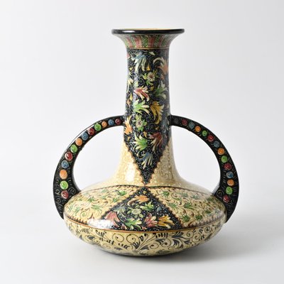 Italian Hand-Painted Pottery Vase from Molaroni, 1950s-IXK-2034034