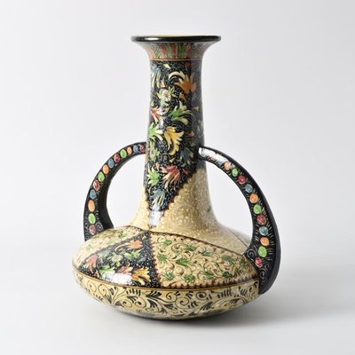 Italian Hand-Painted Pottery Vase from Molaroni, 1950s-IXK-2034034