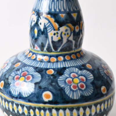 Italian Hand-Painted Vase by Vincenzo Pinto, 1960s-IXK-1420262