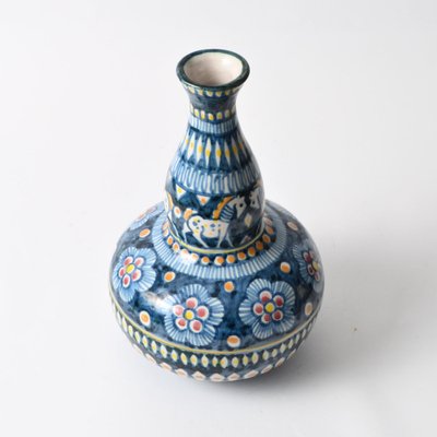 Italian Hand-Painted Vase by Vincenzo Pinto, 1960s-IXK-1420262