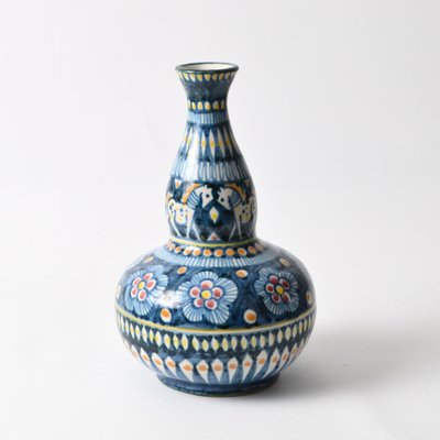 Italian Hand-Painted Vase by Vincenzo Pinto, 1960s-IXK-1420262